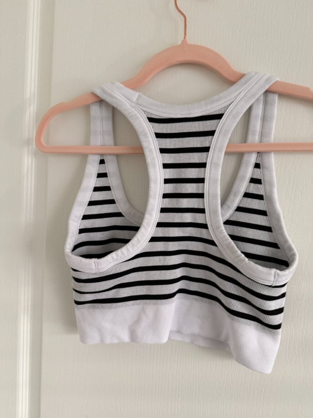 NWOT FP Movement Go To Striped Sports Bra – White Combo – M/L- MSRP $48 - Picture 7 of 9